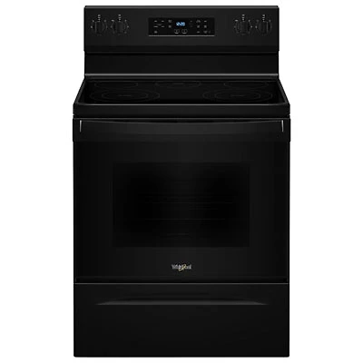 Whirlpool 30" 5.3 Cu. Ft. 5-Element Freestanding Electric Range (YWFES3330RB) - Black