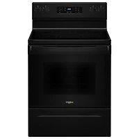 Whirlpool 30" 5.3 Cu. Ft. 5-Element Freestanding Electric Range (YWFES3330RB) - Black