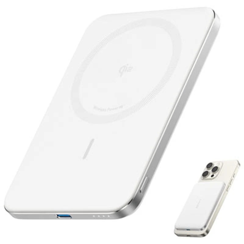 Anker Nano 5000 mAh Power Bank with MagSafe - White