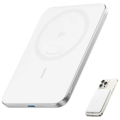 Anker Nano 5000 mAh Power Bank with MagSafe - White