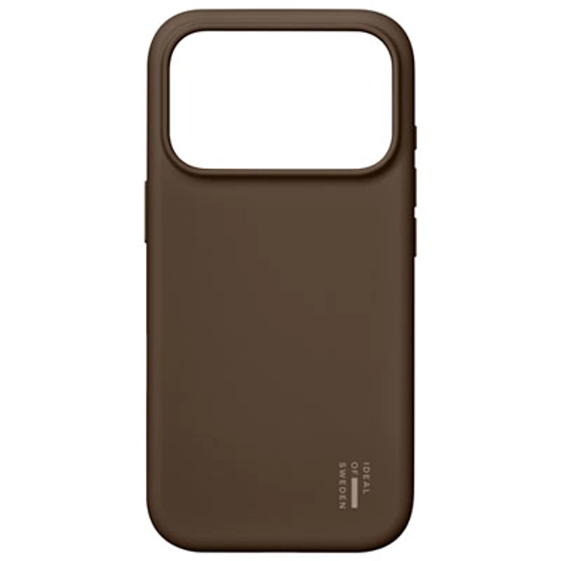 Ideal Of Sweden Silicone Fitted Soft Shell Case with MagSafe for iPhone 17 Pro Max - Mocha Mousse