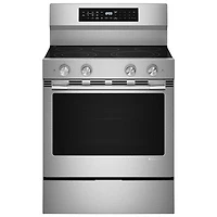 KitchenAid 30" 5.3 Cu. Ft. Convection Freestanding Electric Air Fry Range (YKFES530SPS) - Stainless Steel