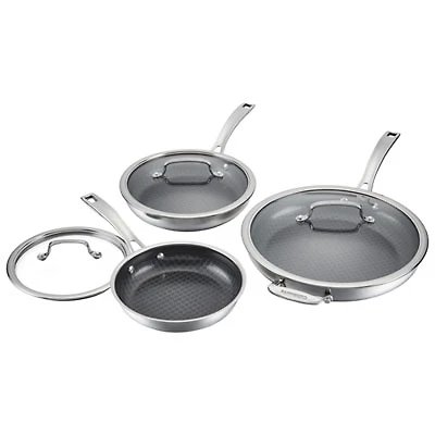 Cuisinart 3-Piece Stainless Steel Cookware Set - Silver