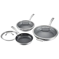 Cuisinart 3-Piece Stainless Steel Cookware Set - Silver