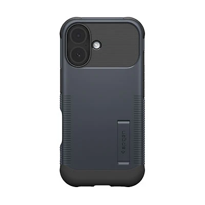 Spigen Slim Armor MagFit Fitted Hard Shell Case with Magnetic Ring for iPhone 17 - Metal Slate