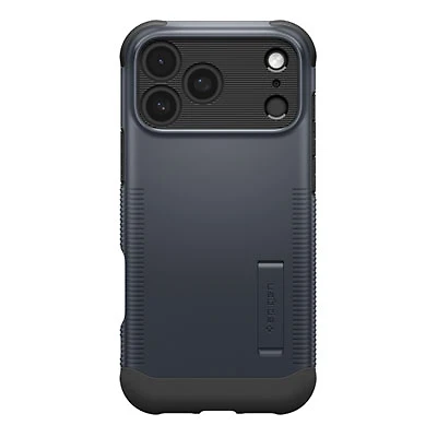 Spigen Slim Armor MagFit Fitted Hard Shell Case with Magnetic Ring for iPhone 17 Pro - Metal Slate