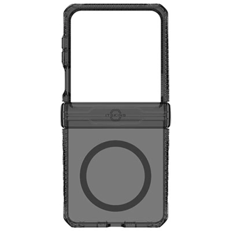 Itskins HYBRID_R Fitted Hard Shell Case for Samsung Galaxy Z Flip7 - Smoke Transparent