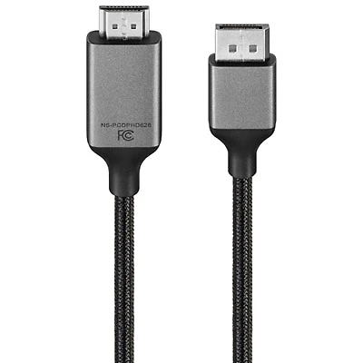 Insignia 1.8m (6ft) 4K DisplayPort to HDMI Cable - Black - Only at Best Buy