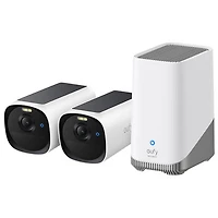 eufy eufyCam E40 Wire-Free 1440p Outdoor Security Camera (2-Pack) with HomeBase S380