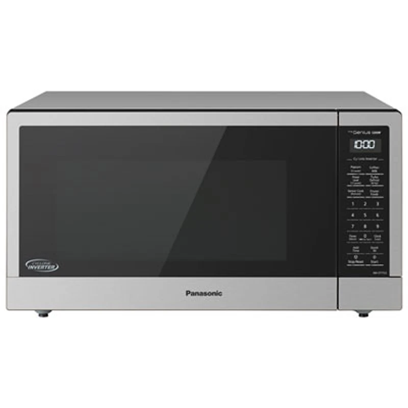 Panasonic 1.6 Cu. Ft. Microwave with Inverter & Genius Sensor (NNST77LSC) - Stainless Steel/Black