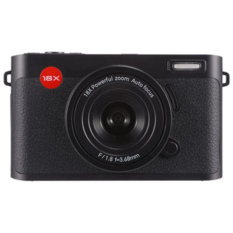 Vivitar VECXX140 Wi-Fi 20MP 5K Video Digital Camera - Black
