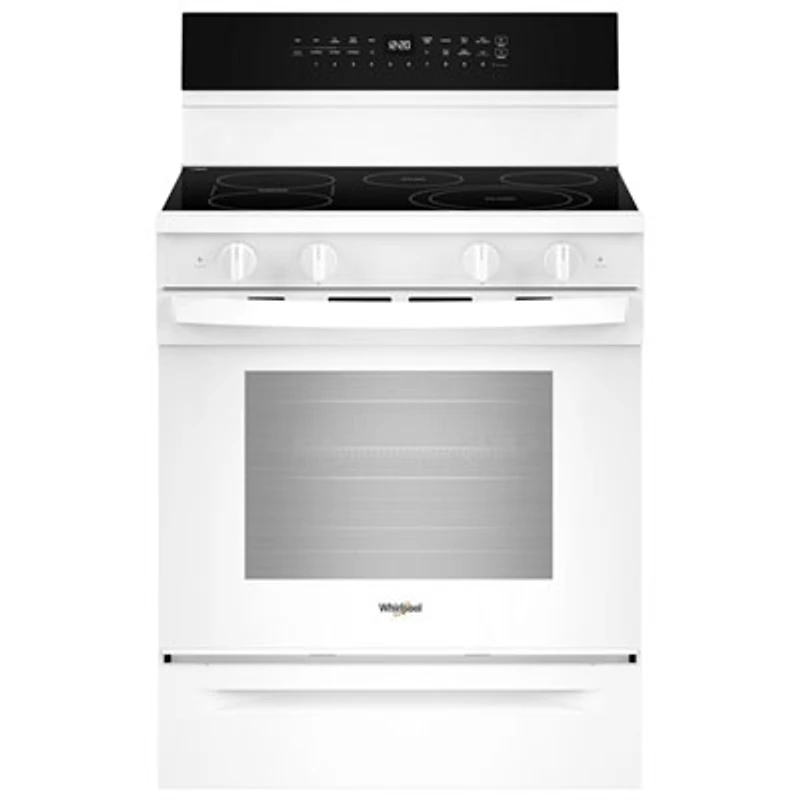 Whirlpool 30" 5.3 Cu. Ft. True Convection 5-Element Freestanding Electric Air Fry Range (YWFES7030SW) - White