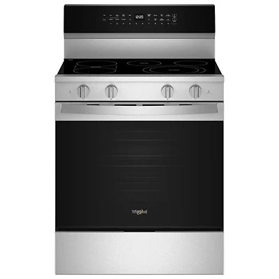 Whirlpool 30" 5.3 Cu. Ft. True Convection 5-Element Freestanding Electric Air Fry Range (YWFES7030SZ) - SS