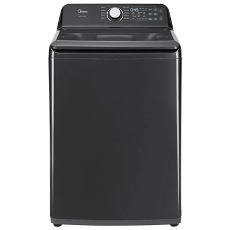 Midea 5.2 Cu. Ft. Top Load Agitator Washer (MLTW52M2BGG) - Matte Black Stainless Steel