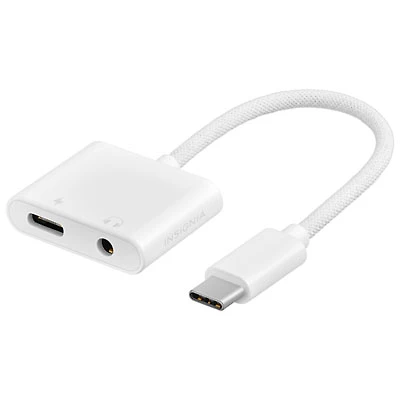 Insignia USB-C to 3.5mm/USB-C Charging Adapter - Only at Best Buy