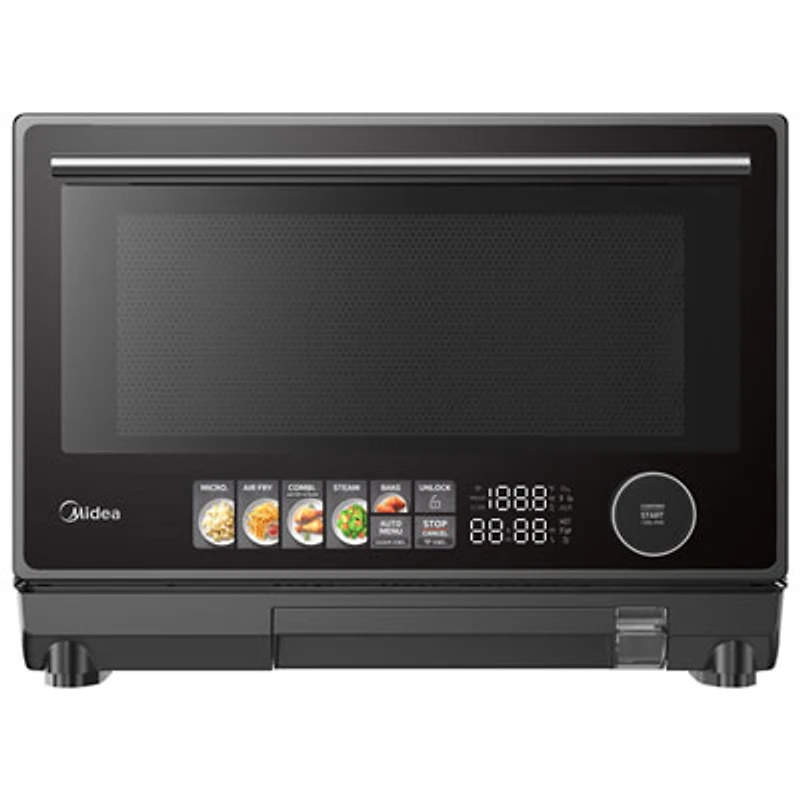 Midea 3-In-1 Microwave with Air Fryer - 0.9 Cu. Ft. (MMC09S15ABB) - Black