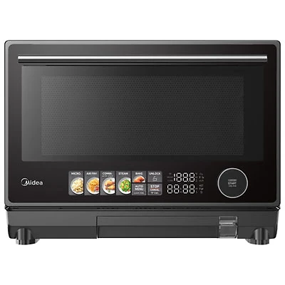 Midea 3-In-1 Microwave with Air Fryer - 0.9 Cu. Ft. (MMC09S15ABB) - Black