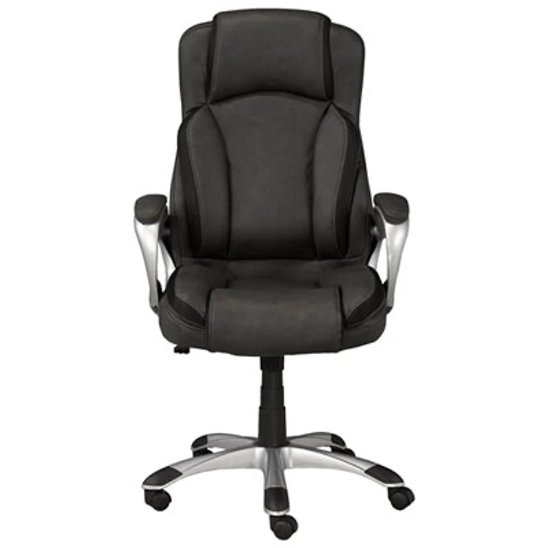 Brassex Margot Ergonomic High-Back Fabric Office Chair - Grey