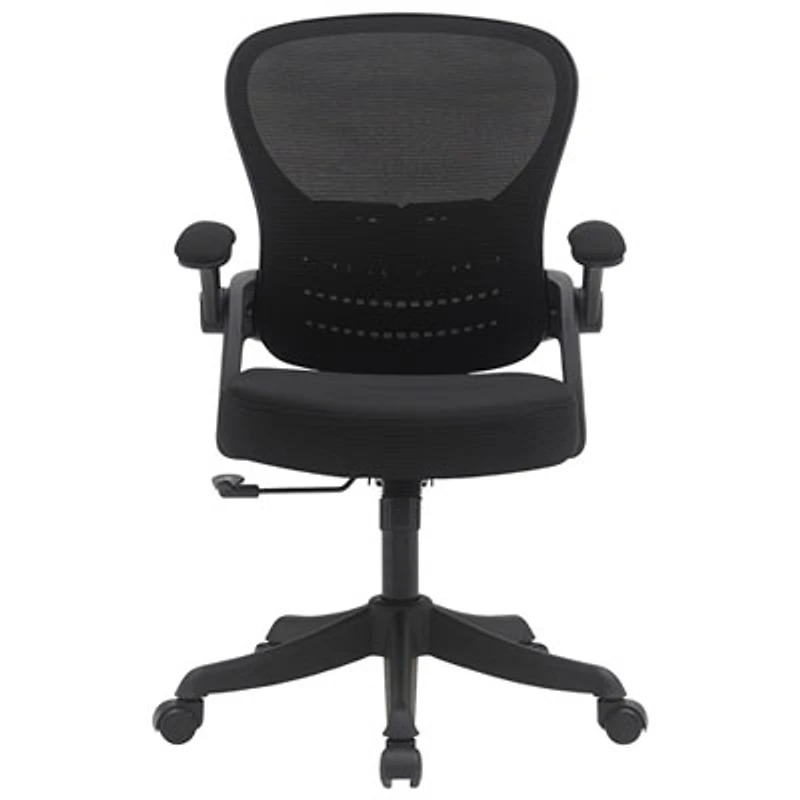 Brassex Riley Ergonomic High-Back Fabric Office Chair - Black