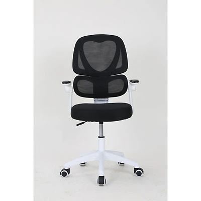 Brassex Ivy Ergonomic High-Back Fabric Office Chair - Black