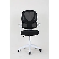 Brassex Ivy Ergonomic High-Back Fabric Office Chair - Black