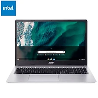 Open Box - Acer 15.6" Chromebook Laptop w/3 month of Google AI Pro - Silver (Intel Celeron N4500/4GB RAM/64GB eMMC)