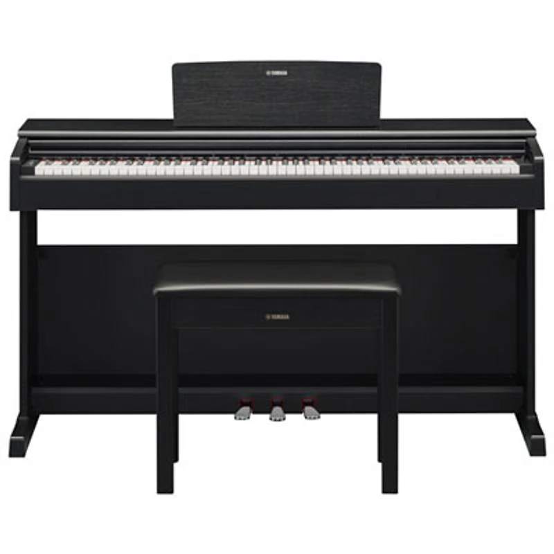 Open Box - Yamaha YDP145 ARIUS Standard 88-Key Weighted Hammer Action Digital Piano w/ Stand, Bench & 3 Pedals - Black
