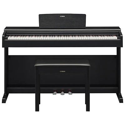 Open Box - Yamaha YDP145 ARIUS Standard 88-Key Weighted Hammer Action Digital Piano w/ Stand, Bench & 3 Pedals - Black