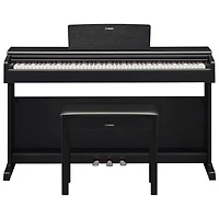 Open Box - Yamaha YDP145 ARIUS Standard 88-Key Weighted Hammer Action Digital Piano w/ Stand, Bench & 3 Pedals - Black