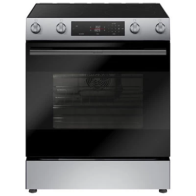Open Box - Bosch 100 Series 30" 5.8 Cu. Ft. True Convection Slide-In Electric Air Fry Range - SS - Scratch & Dent