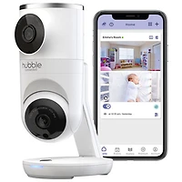 Hubble Connected Nursery Pal Dual Vision Camera w/ Sleep Tracking, Night Vision & Pan/Tilt (HCTNPDVXBU)