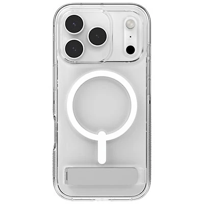 ZAGG Crystal Palace Snap Fitted Hard Shell Case with Kickstand for iPhone 17 Pro - Clear