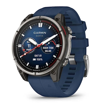 Garmin Quatix 8 AMOLED 47mm GPS Smartwatch - Captain Blue
