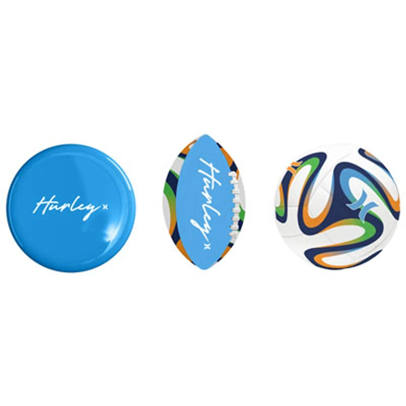 Hurley Swirl Neoprene Ball Set - 3-Pack - Blue