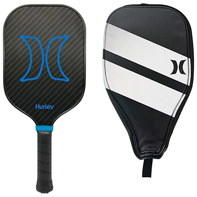 Hurley Fiberglass Pickleball Paddle & Bag Carrier - Black/Blue