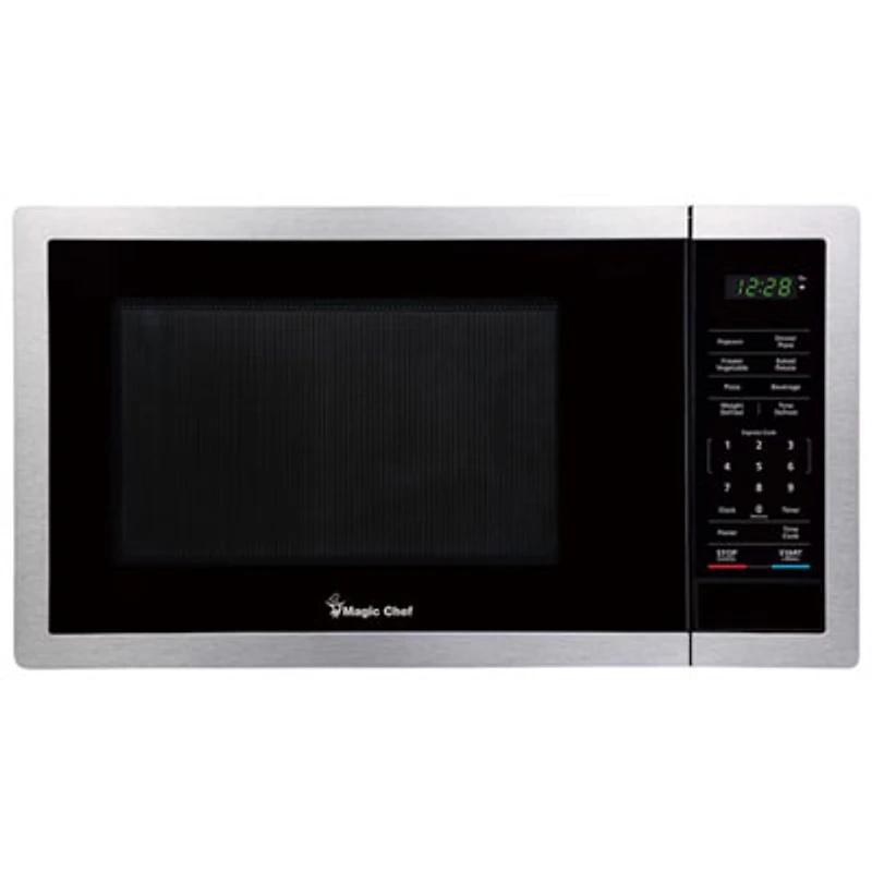 Magic Chef 0.9 Cu. Ft. Counter Top Microwave (MC99MSTF) - Stainless Steel
