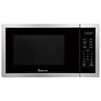 Magic Chef 0.9 Cu. Ft. Counter Top Microwave (MC99MSTF) - Stainless Steel
