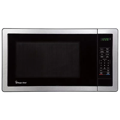 Magic Chef 1.1 Cu. Ft. Counter Top Microwave (MC110MSTF) - Stainless Steel