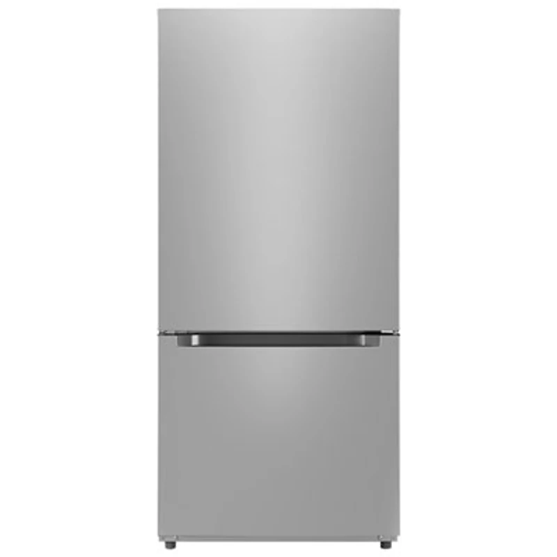 Midea 30" 18.7 Cu. Ft. Bottom Freezer Refrigerator with LED Lighting (MRB19B7AST) - Stainless Steel