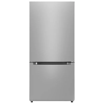 Midea 30" 18.7 Cu. Ft. Bottom Freezer Refrigerator with LED Lighting (MRB19B7AST) - Stainless Steel