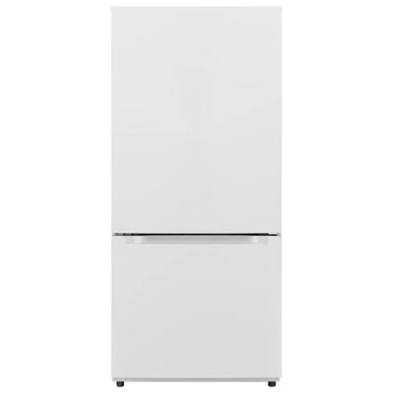 Midea 30" 18.7 Cu. Ft. Bottom Freezer Refrigerator with LED Lighting (MRB19B7AWW) - White