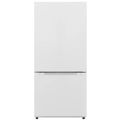 Midea 30" 18.7 Cu. Ft. Bottom Freezer Refrigerator with LED Lighting (MRB19B7AWW) - White