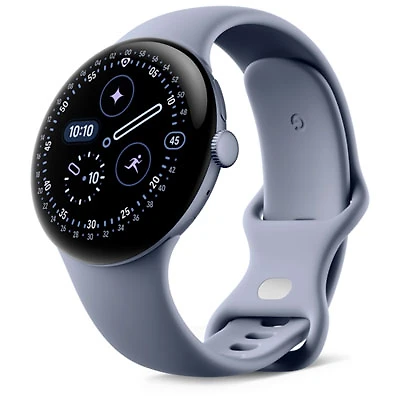 Google Pixel Watch 4 (Bluetooth) 45mm Satin Moonstone Aluminum Case with Moonstone Active Band