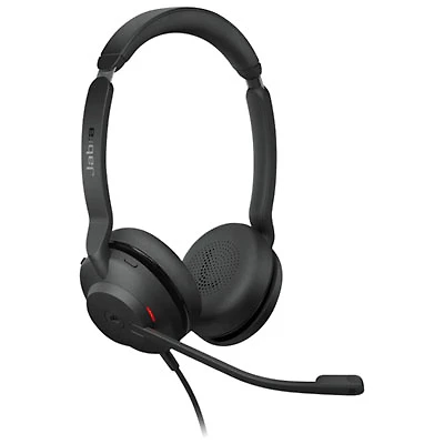 Jabra Evolve2 30 On-Ear Headset with Built-in Microphone (23189-899-879-01) - Black