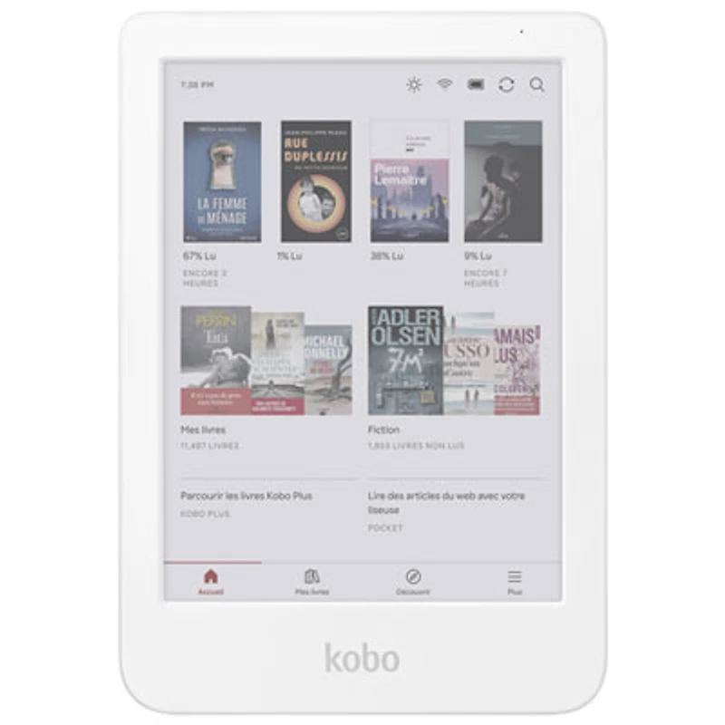 Kobo Clara Colour 6" Digital eReader with Touchscreen - White