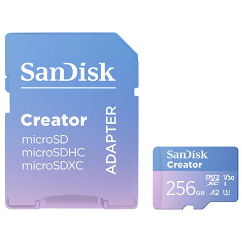 SanDisk Creator 256GB 190MB/s microSD Memory Card