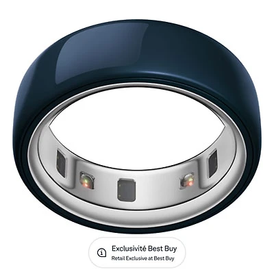 Oura Ring 4 Ceramic Sleep & Fitness Smart Ring - Midnight - Size 4