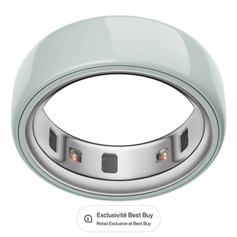 Oura Ring 4 Ceramic Sleep & Fitness Smart Ring - Tide - Size 4