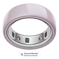 Oura Ring 4 Ceramic Sleep & Fitness Smart Ring - Petal - Size 4