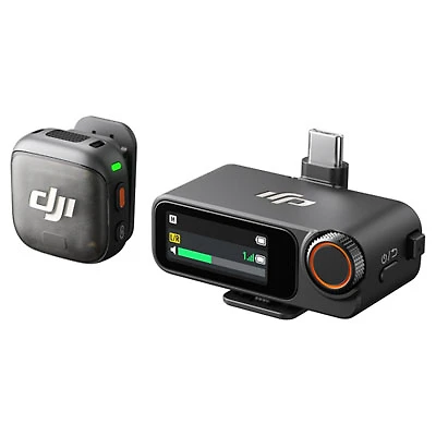 DJI Mic 3 Mini Wireless Microphone (1 TX + 1 RX) - Black